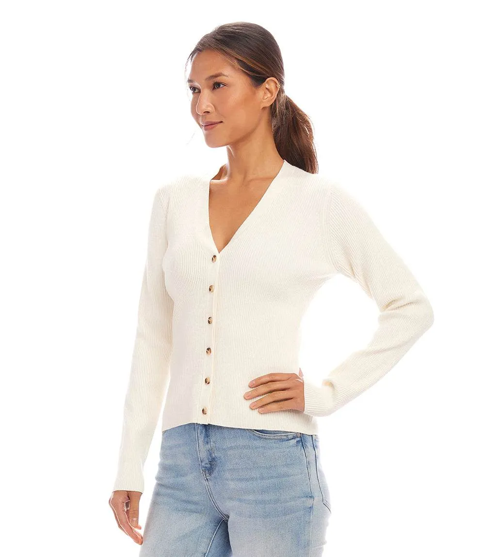 Ribbed Cardigan Sweater sold by Karen Kane product image thumbnail 3