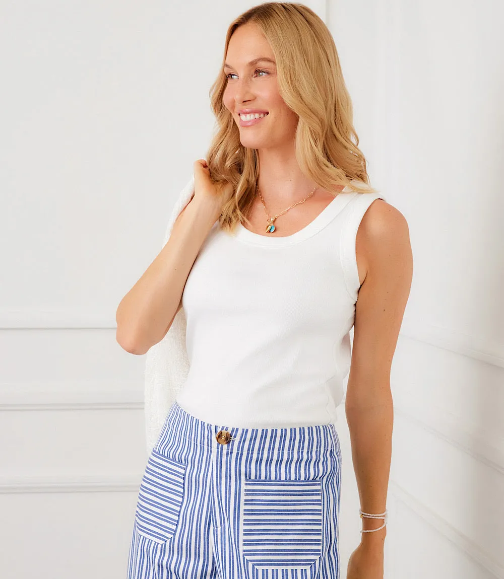 Ribbed Scoop Neck Tank sold by Karen Kane product image thumbnail 5