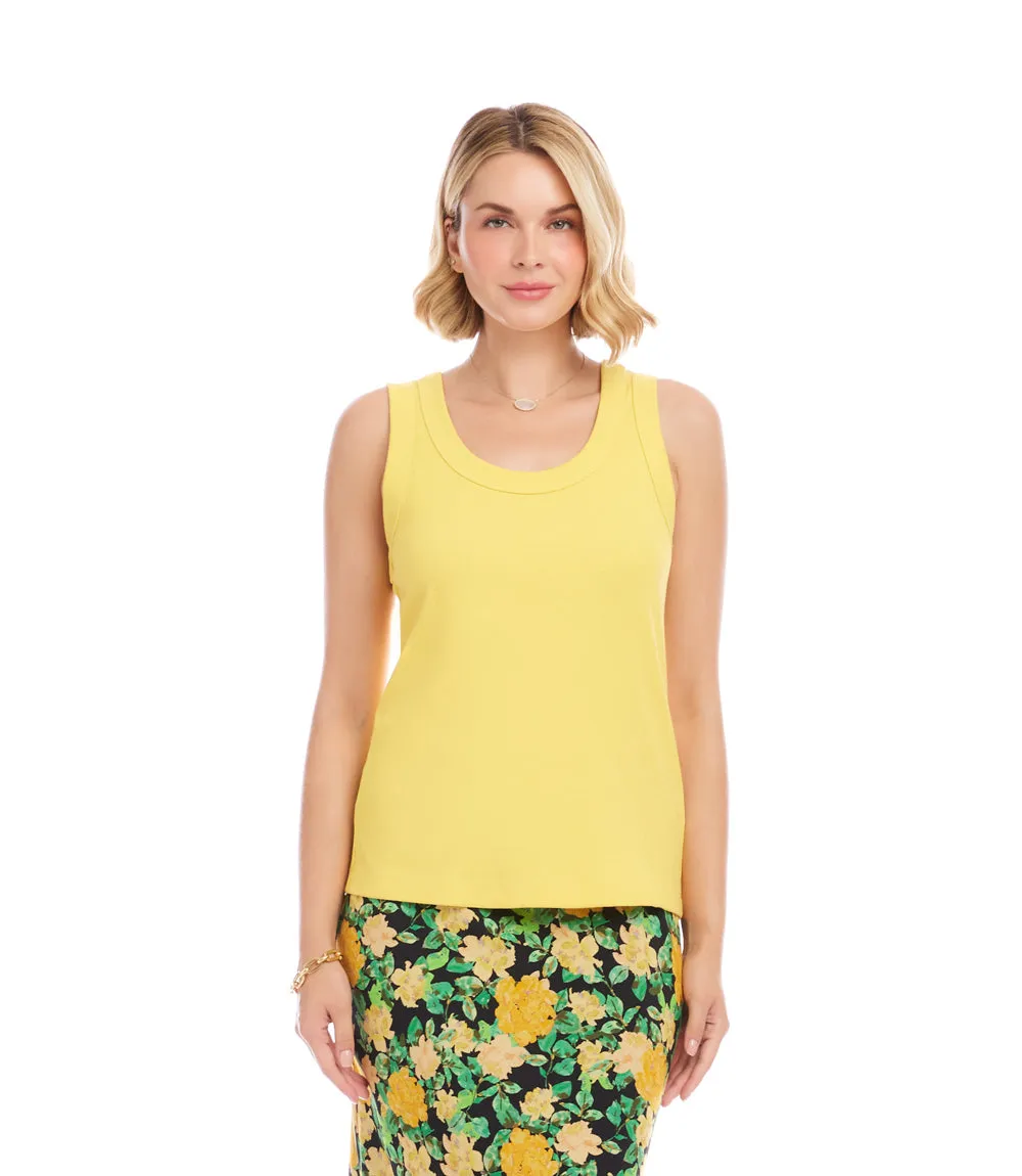 Ribbed Scoop Neck Tank sold by Karen Kane product image thumbnail 2