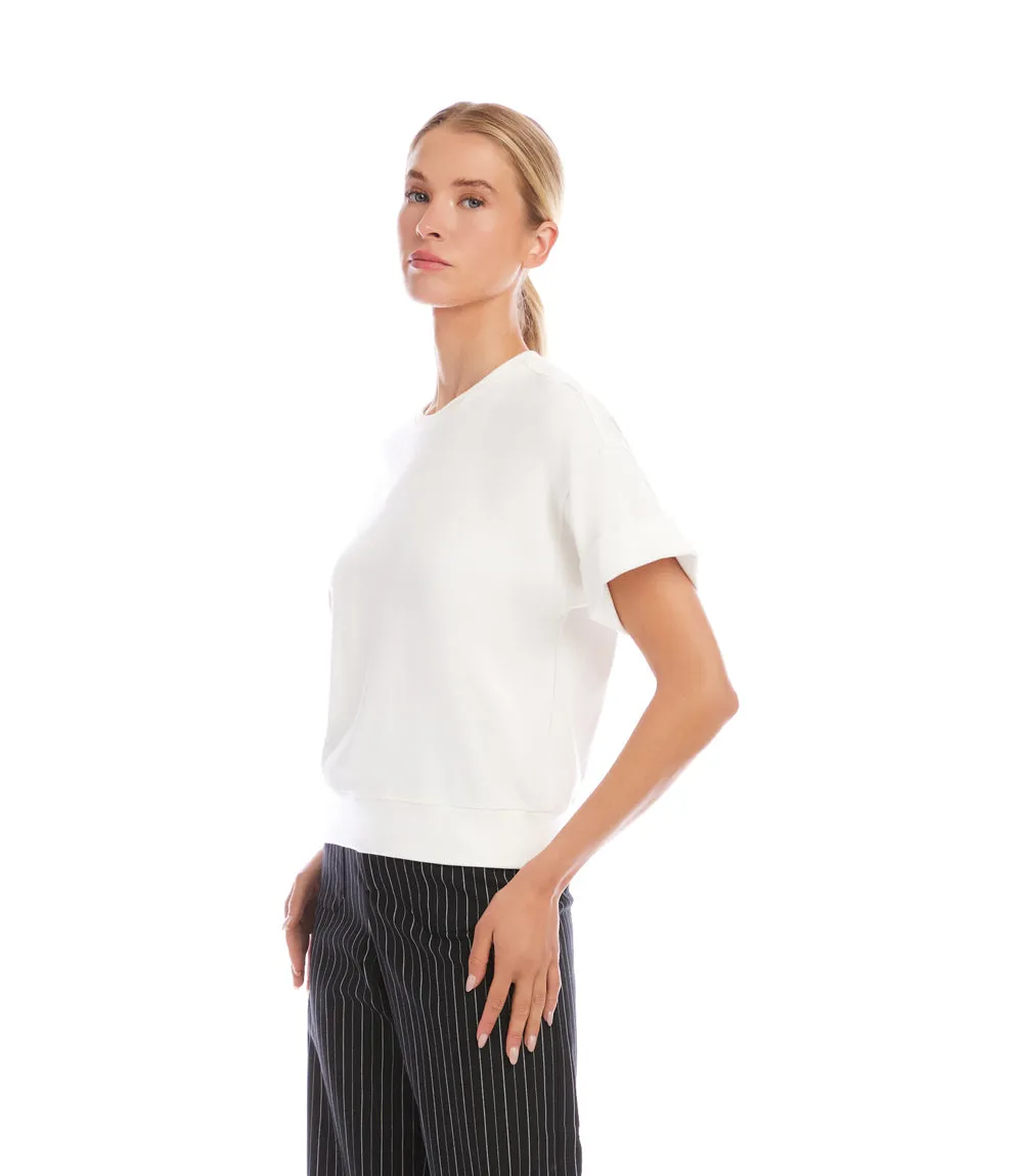 Ribbed Cuffed Sleeve Top sold by Karen Kane product image thumbnail 3
