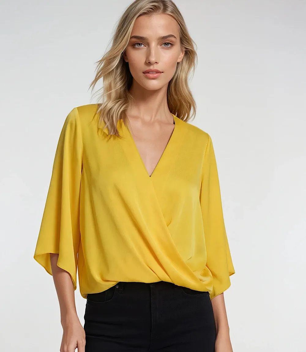 Bracelet Sleeve Drape Front Crossover Top sold by Karen Kane product image thumbnail 5