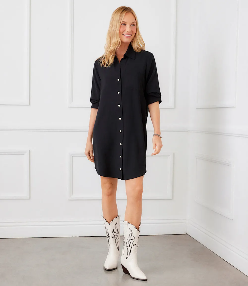 Ruched Sleeve Shirtdress sold by Karen Kane product image thumbnail 5