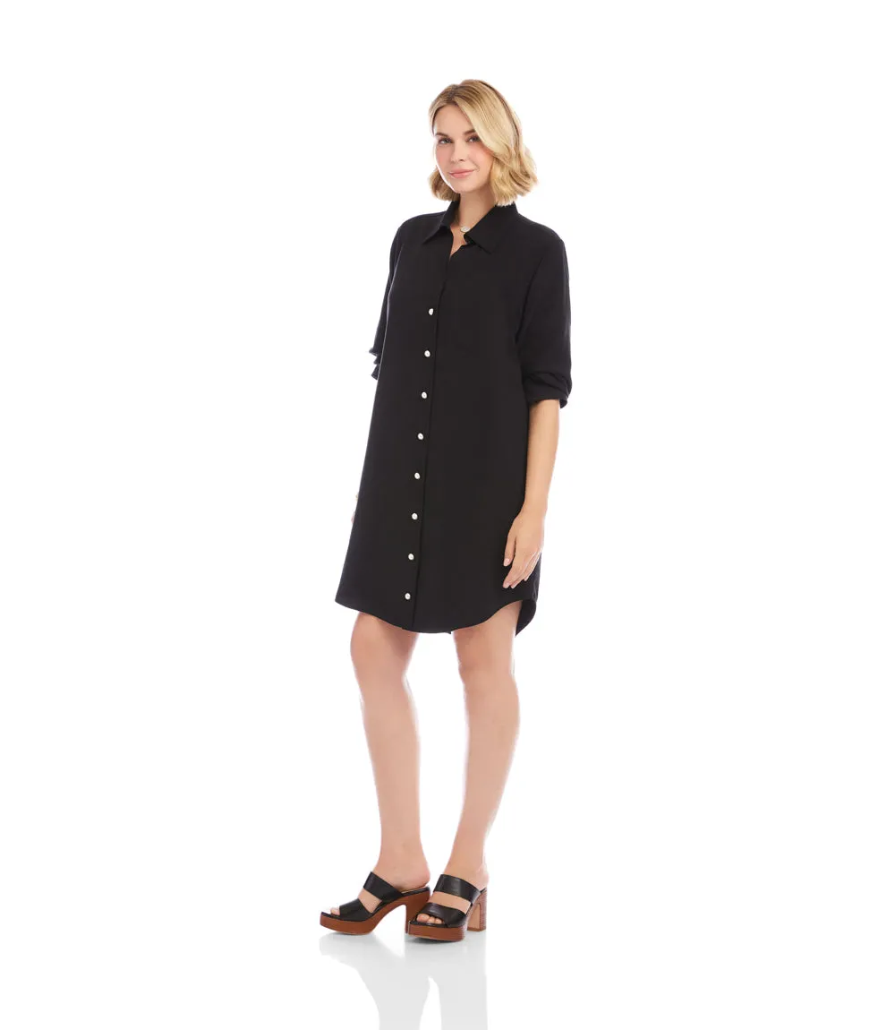 Ruched Sleeve Shirtdress sold by Karen Kane product image thumbnail 3