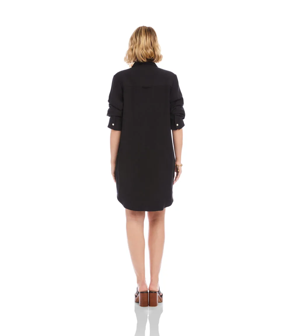 Ruched Sleeve Shirtdress sold by Karen Kane product image thumbnail 4