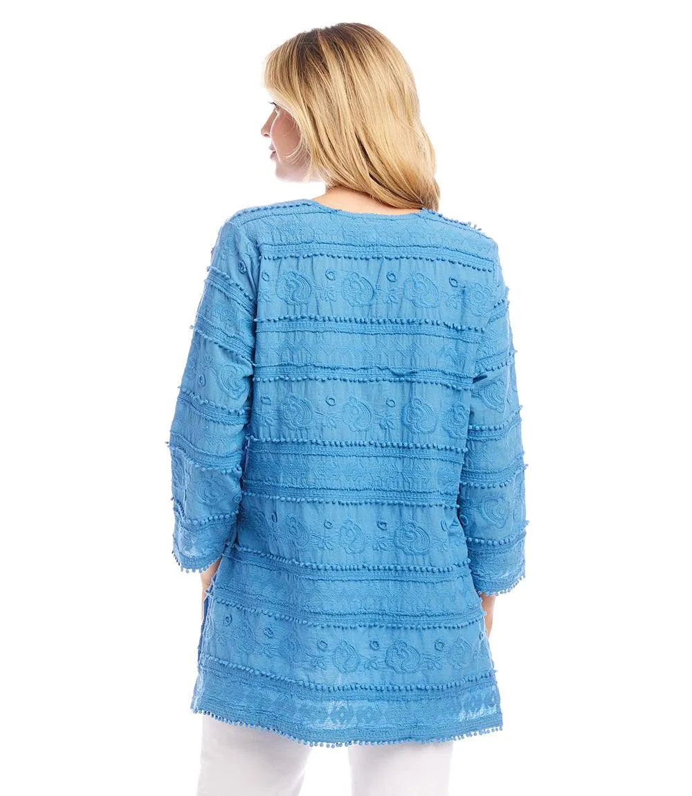 3/4 Sleeve Embroidered Tunic sold by Karen Kane product image thumbnail 4