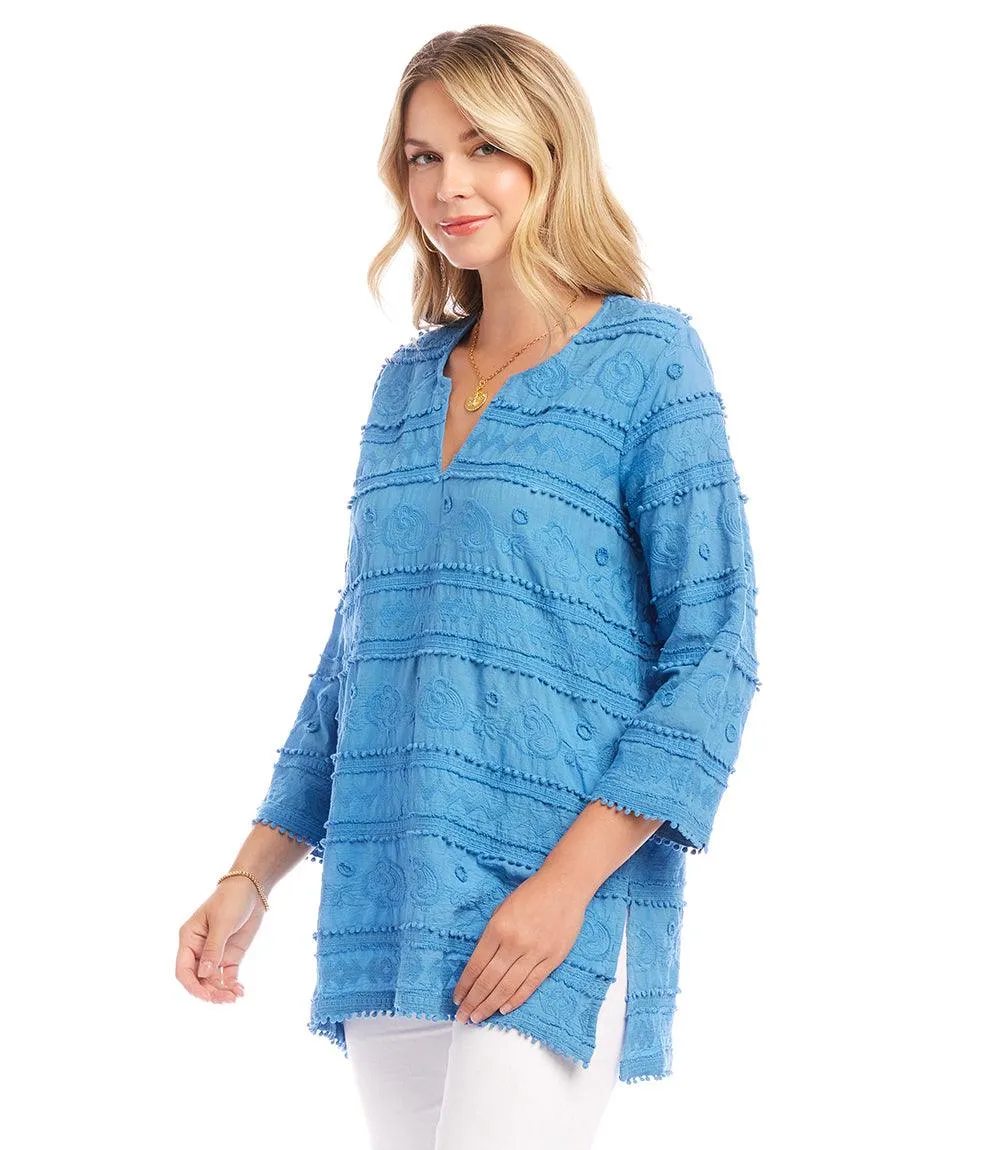 3/4 Sleeve Embroidered Tunic sold by Karen Kane product image thumbnail 3