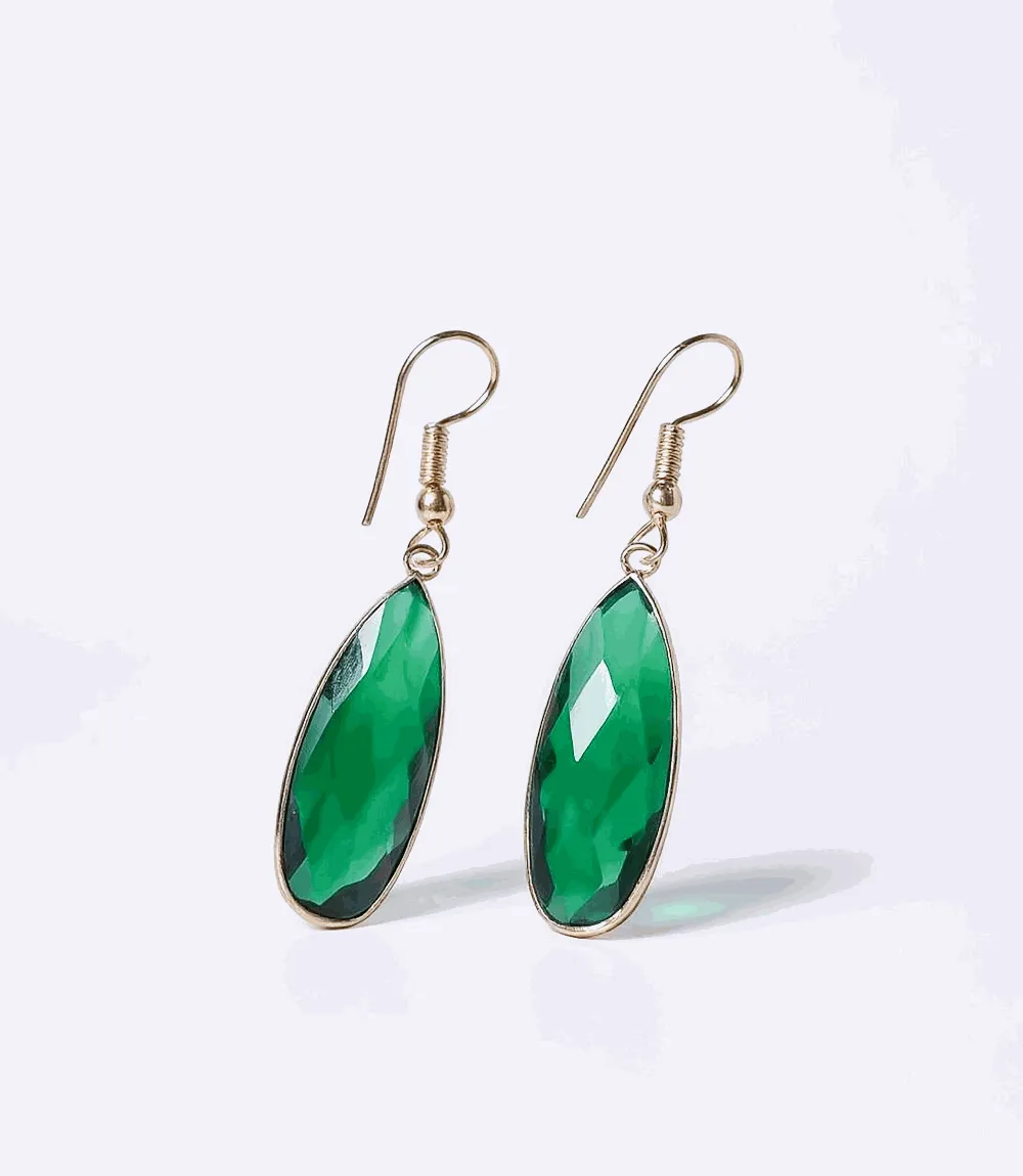 Emerald Quartz Earrings sold by Karen Kane product image thumbnail 2