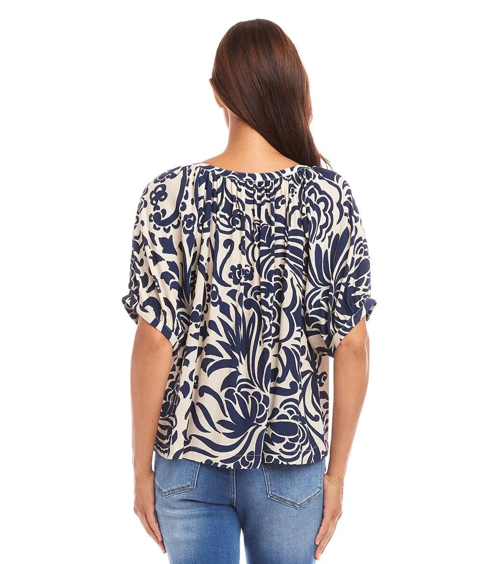 Short Sleeve Peasant Top sold by Karen Kane product image thumbnail 4