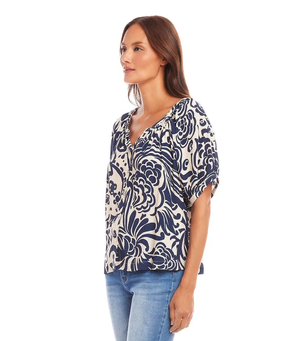 Short Sleeve Peasant Top sold by Karen Kane product image thumbnail 3