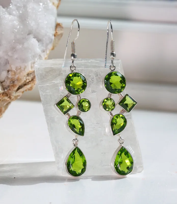 Gemstone Dangle Earrings made by Karen Kane