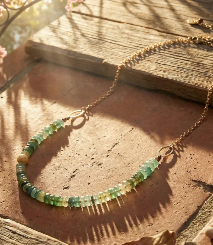 Antique Crystal And Gemstone Beaded Necklace sold by Karen Kane