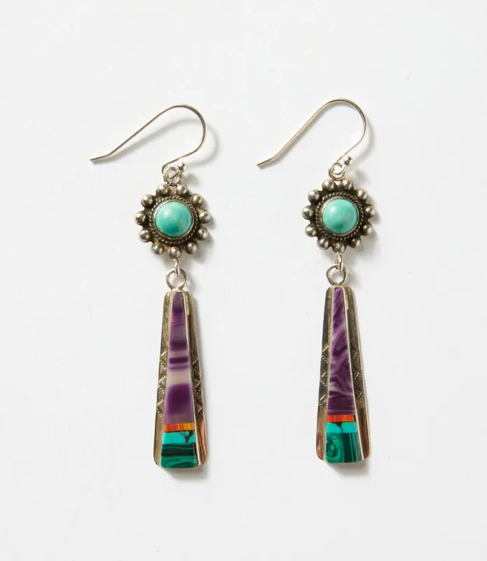 Mixed Charm Dangle Earrings made by Karen Kane