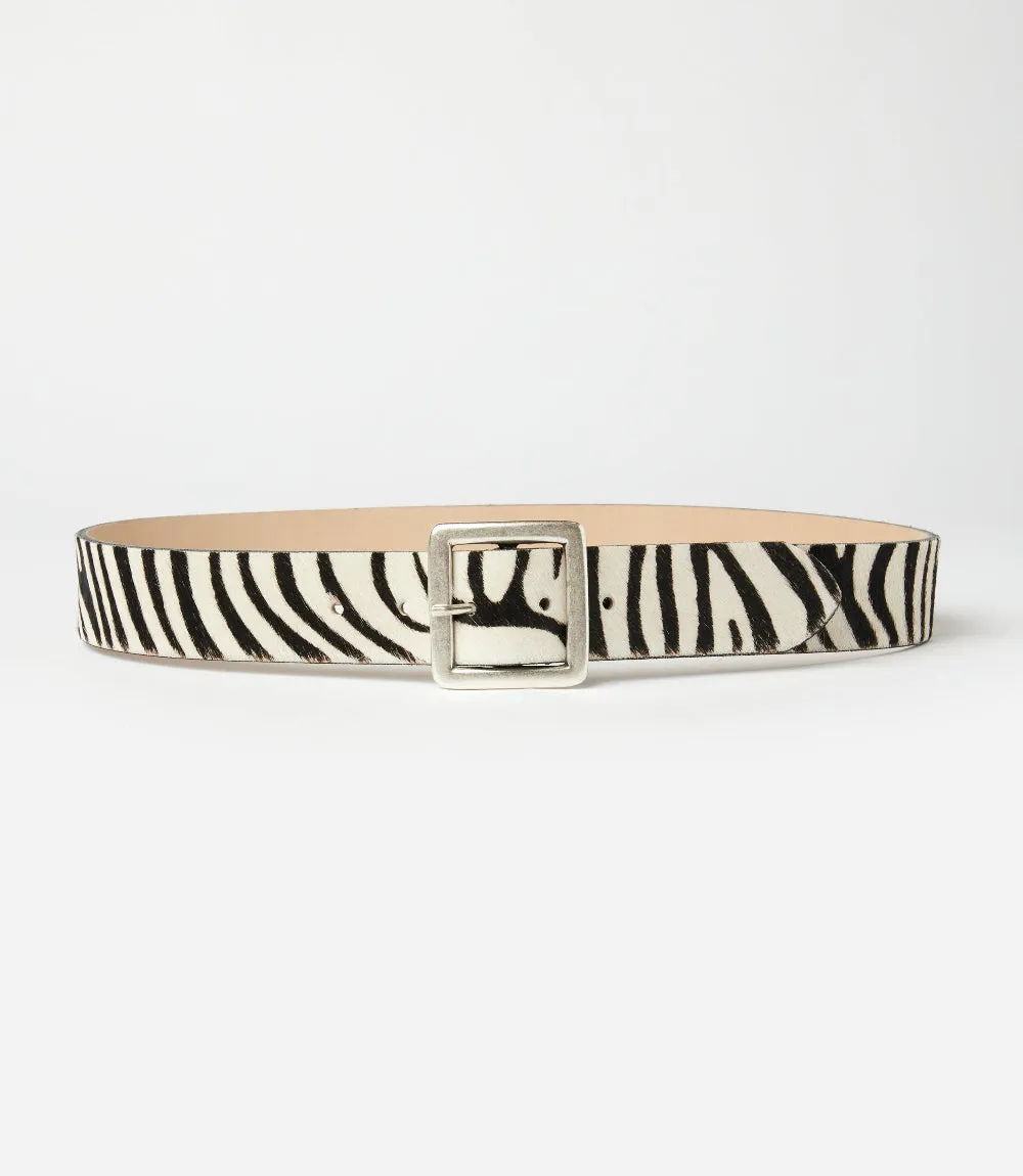 Streets Ahead Zebra Buckle Belt sold by Karen Kane