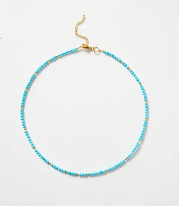 Beaded Turquoise Necklace sold by Karen Kane