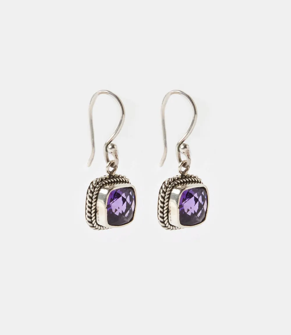 Embellished Sterling Silver Gemstone Earrings sold by Karen Kane product image thumbnail 3