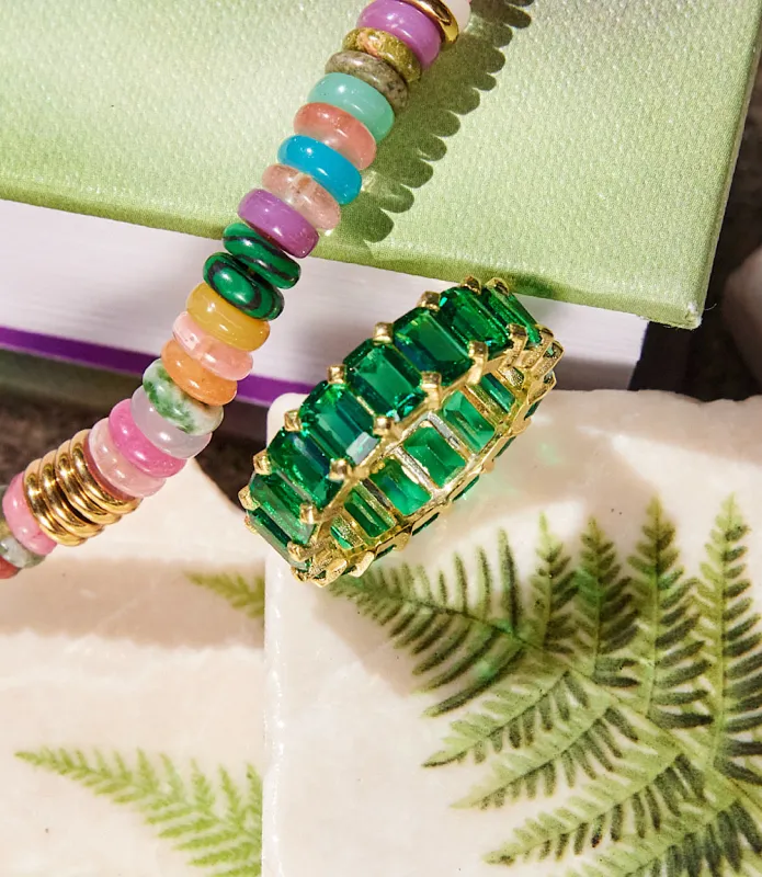 Baguette Gemstone Ring made by Karen Kane