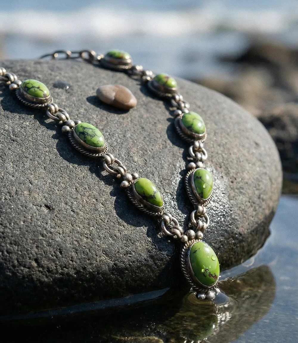 Green Turquoise Necklace And Earring Set sold by Karen Kane product image thumbnail 2