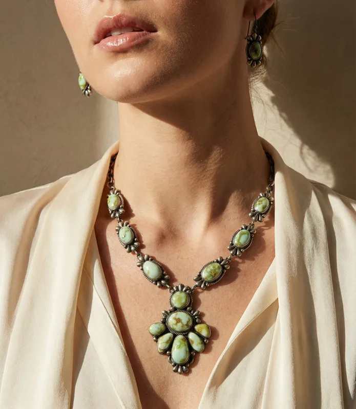Palomino Turquoise Necklace And Earring Set made by Karen Kane