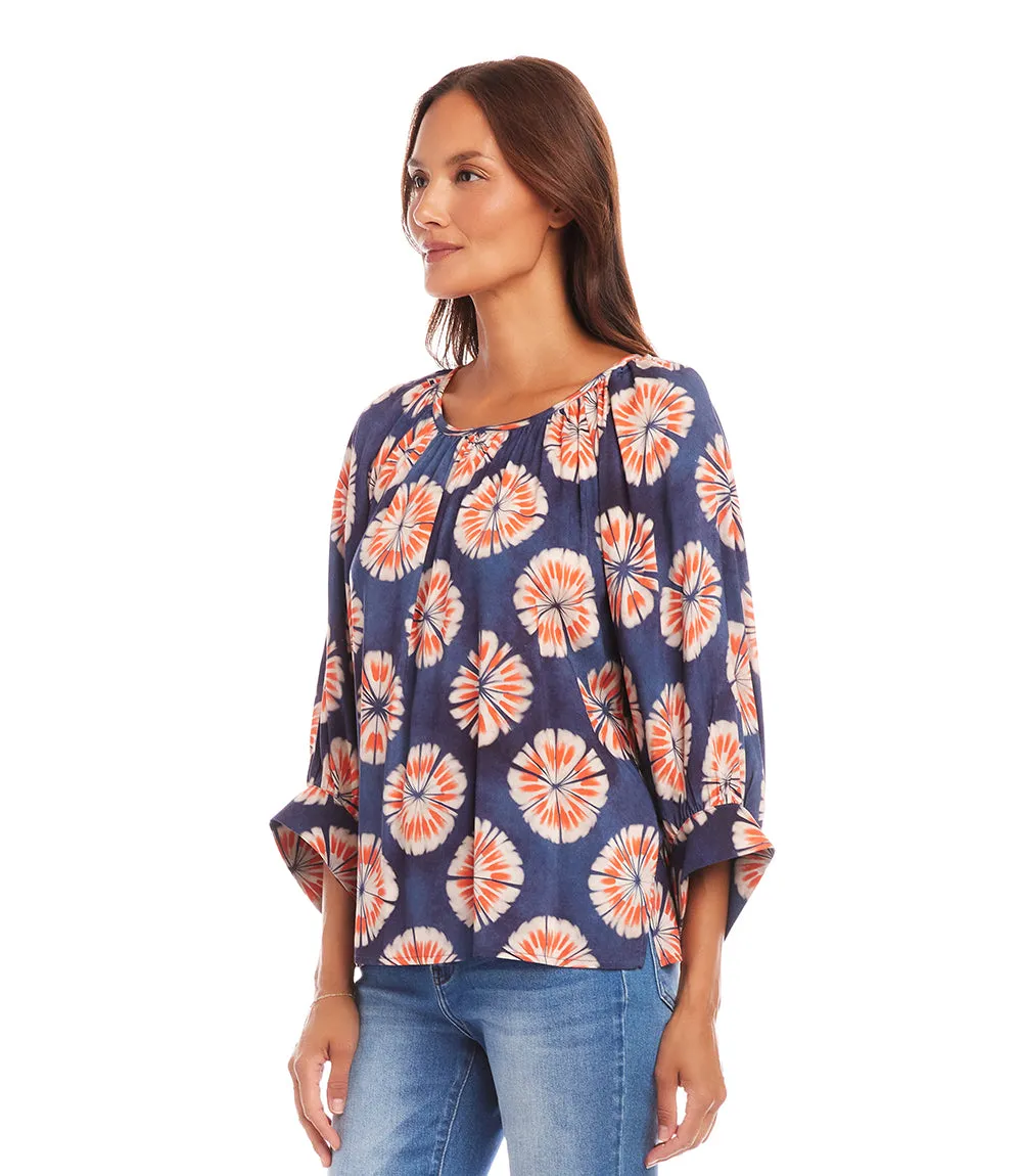 Petite Size Blouson Sleeve Peasant Top sold by Karen Kane product image thumbnail 3
