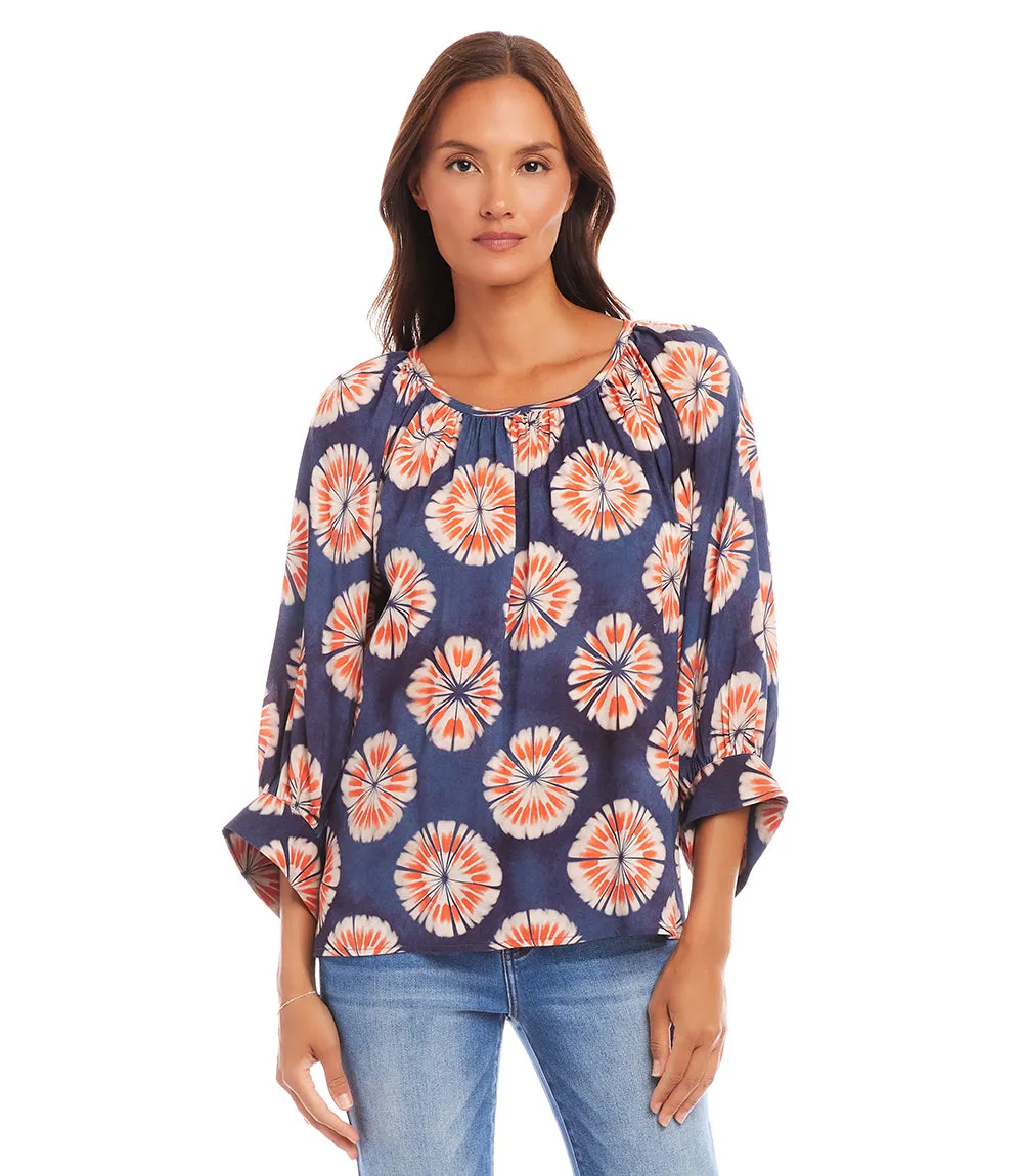 Petite Size Blouson Sleeve Peasant Top sold by Karen Kane product image thumbnail 2