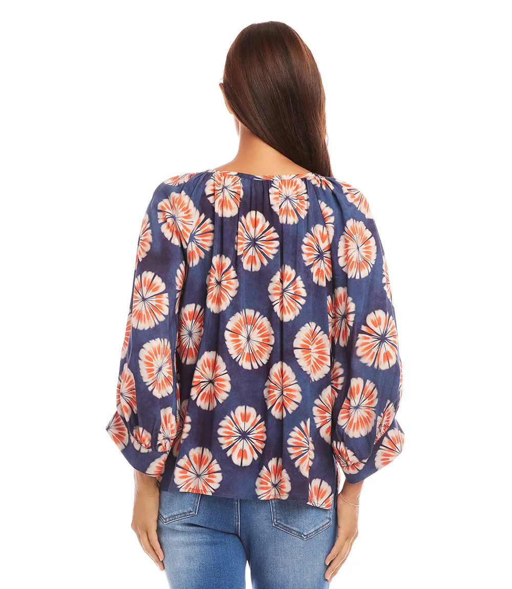 Petite Size Blouson Sleeve Peasant Top sold by Karen Kane product image thumbnail 4