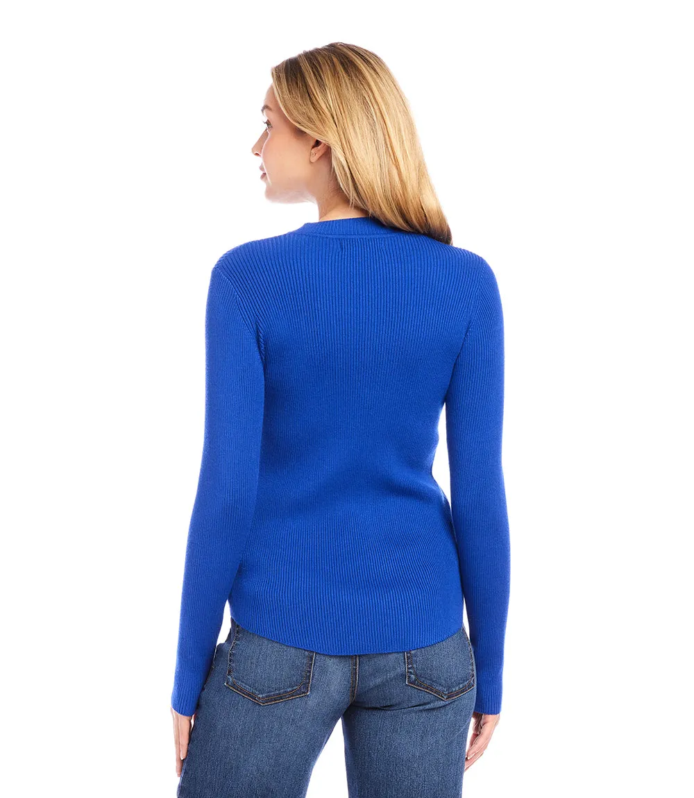 Ribbed Crewneck Sweater sold by Karen Kane product image thumbnail 5
