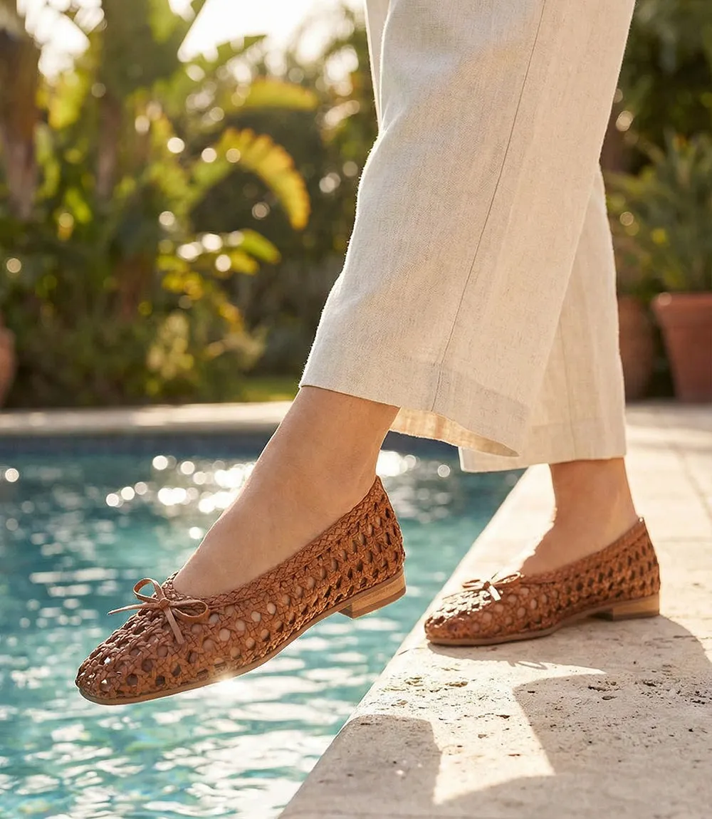 Seychelles Flagstaff Woven Leather Ballet Flats sold by Karen Kane