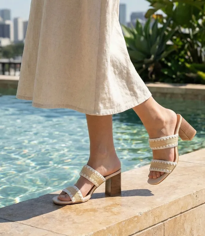 Seychelles Hattie Raffia Heel Sandals sold by Karen Kane