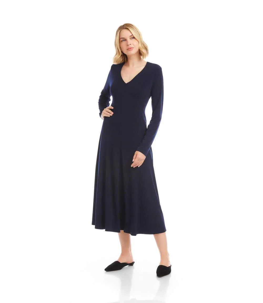 Kate V-Neck Midi Travel Jersey Dress sold by Karen Kane product image thumbnail 3