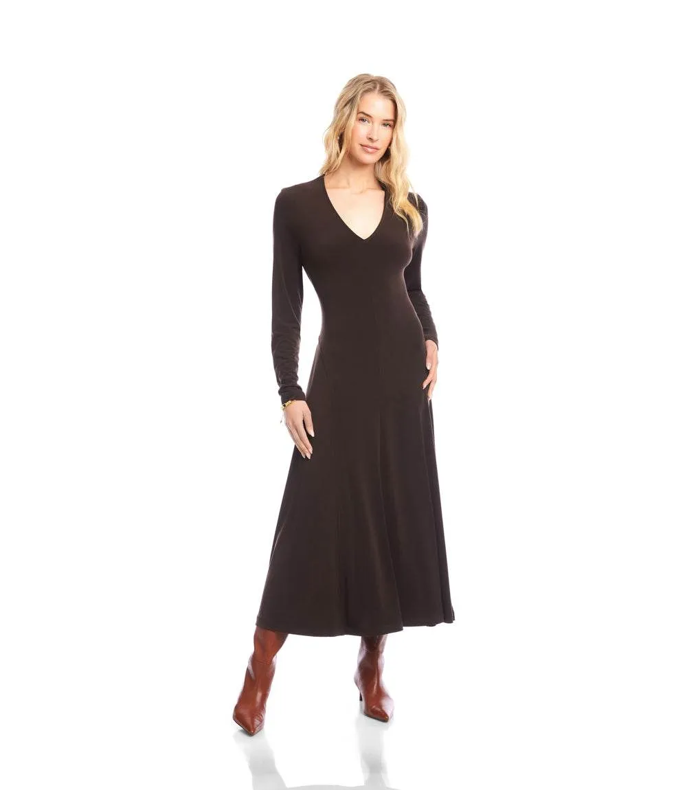 Kate V-Neck Midi Travel Jersey Dress sold by Karen Kane product image thumbnail 3