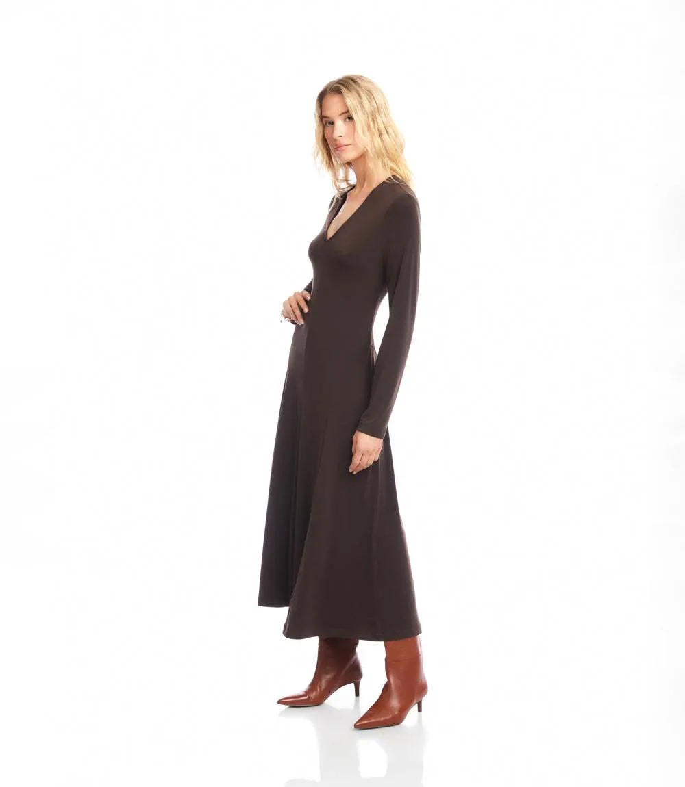 Kate V-Neck Midi Travel Jersey Dress sold by Karen Kane product image thumbnail 4