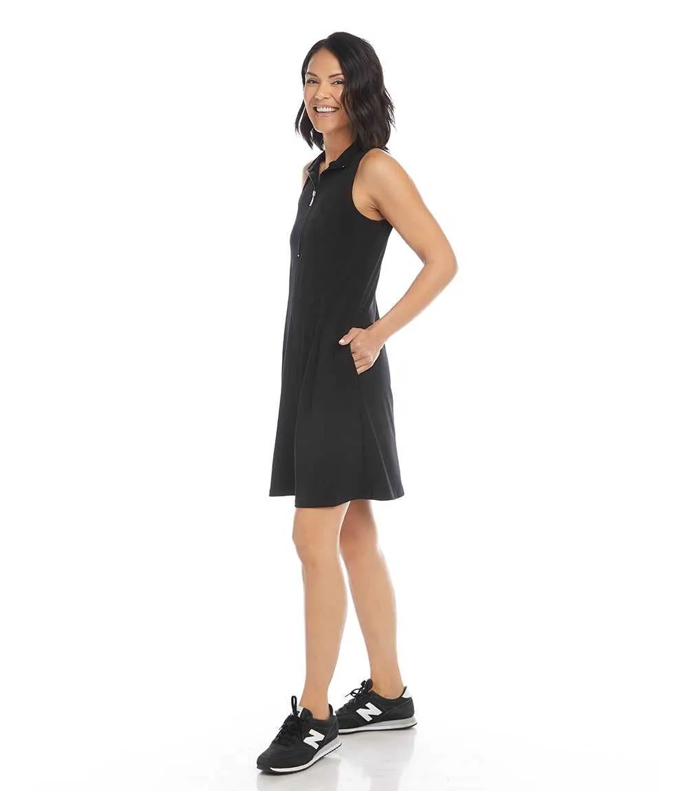 Sleeveless Zip-Up Travel Jersey Dress sold by Karen Kane product image thumbnail 4