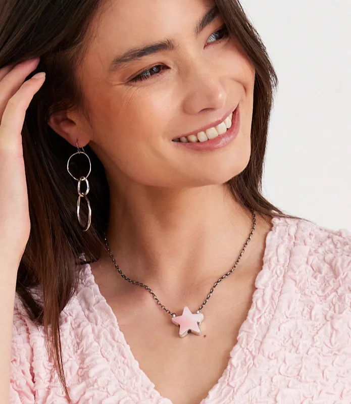 Pink Conch Star Necklace made by Karen Kane