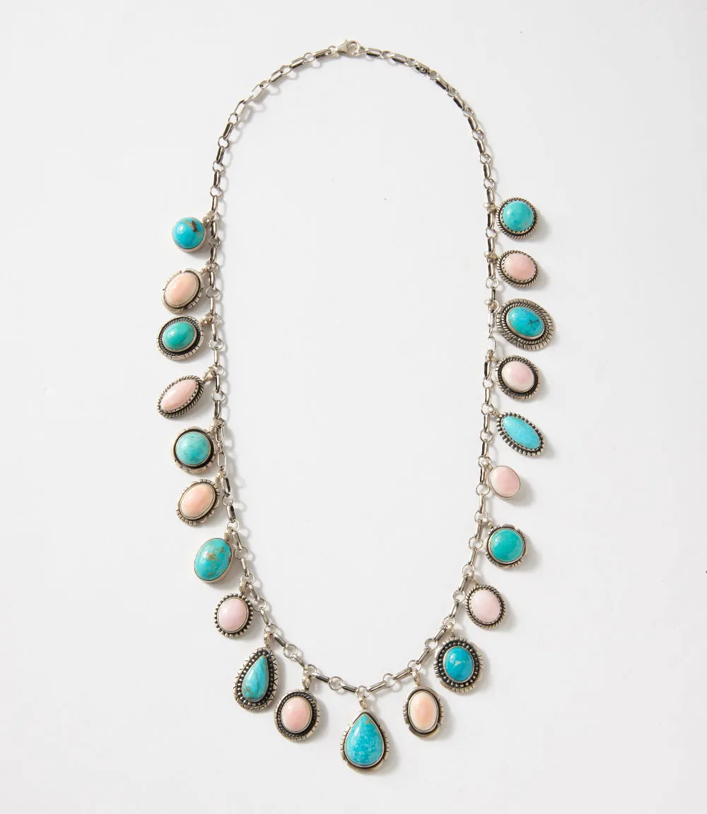 Dangling Turquoise And Pink Conch Necklace sold by Karen Kane product image thumbnail 3