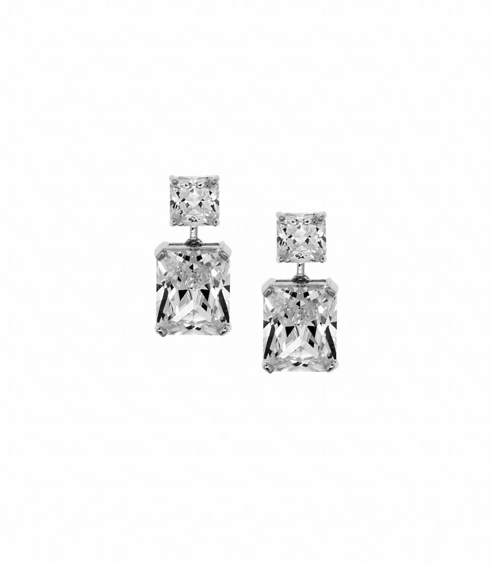 Princess Cut Drop Earrings sold by Karen Kane product image thumbnail 2