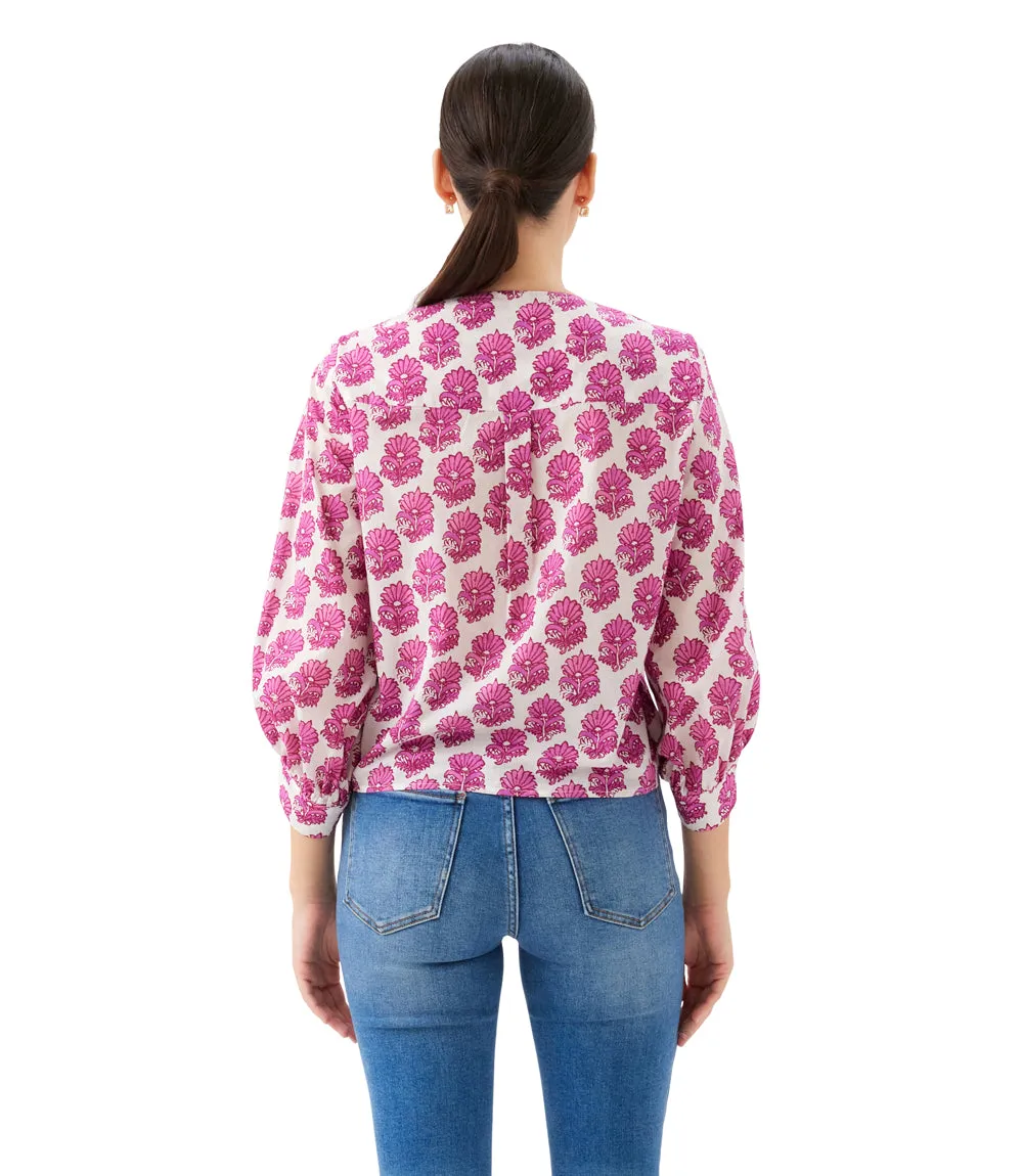 Blouson Sleeve Tie-Front Top sold by Karen Kane product image thumbnail 4