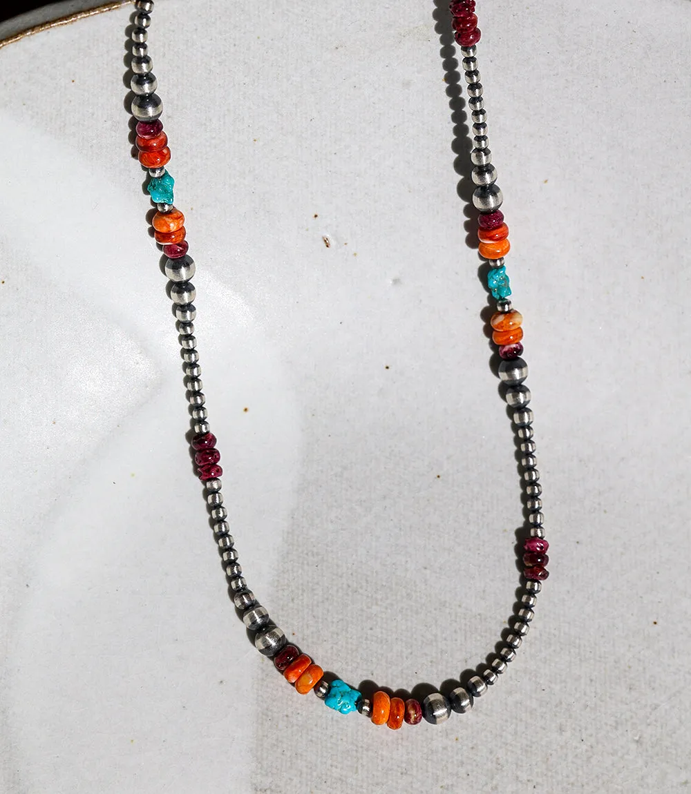 Turquoise,Spiny Oyster Sterling Silver Necklace sold by Karen Kane product image thumbnail 2