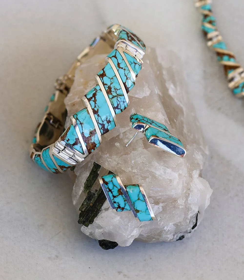 #8 Turquoise Necklace, Bracelet, And Earring Set sold by Karen Kane product image thumbnail 4