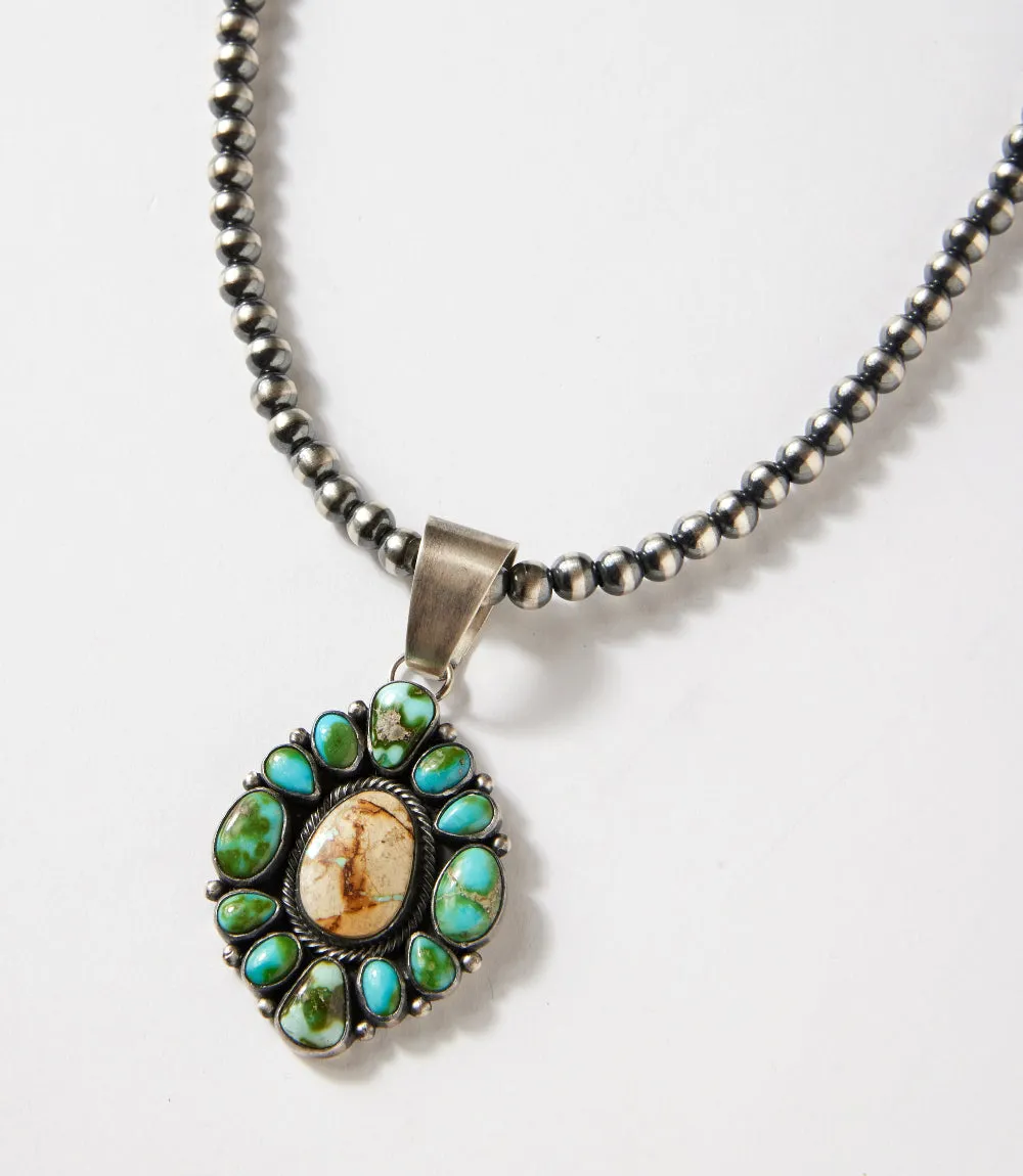 Boulder & Sonoran Gold Turquoise Pendant Necklace sold by Karen Kane product image thumbnail 2