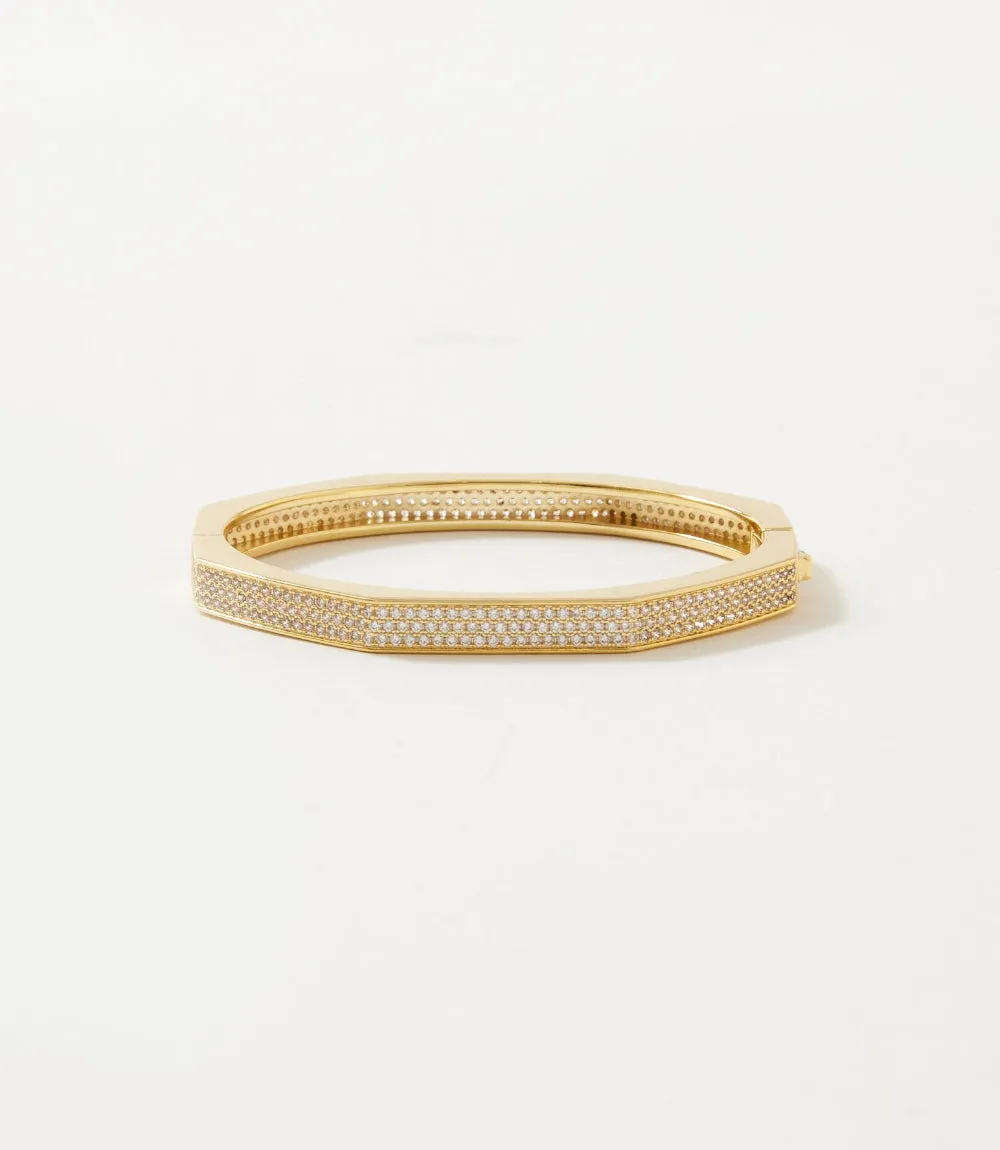 Pavé Crystal Angular Cuff Bracelet sold by Karen Kane product image thumbnail 3