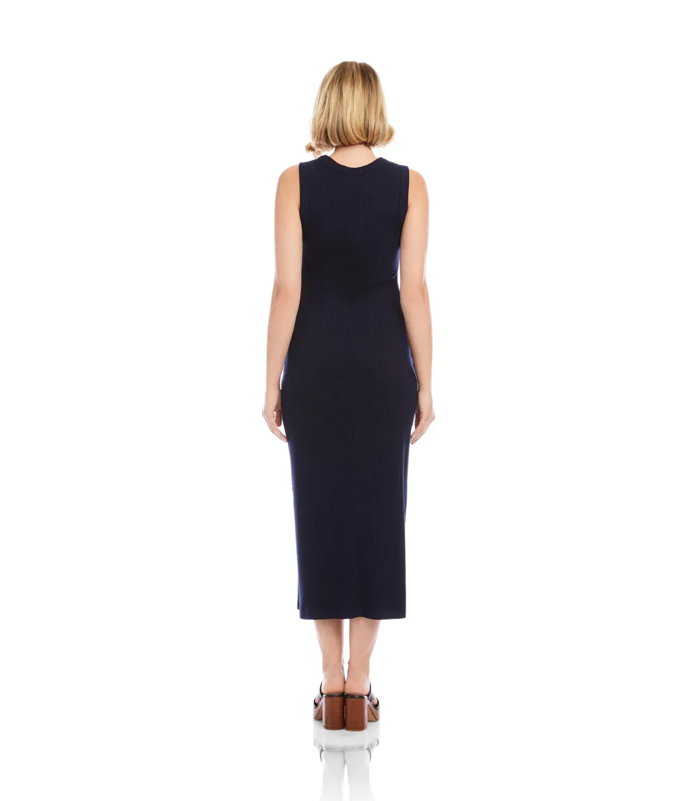 Ribbed Sleeveless Midi Column Dress sold by Karen Kane product image thumbnail 4
