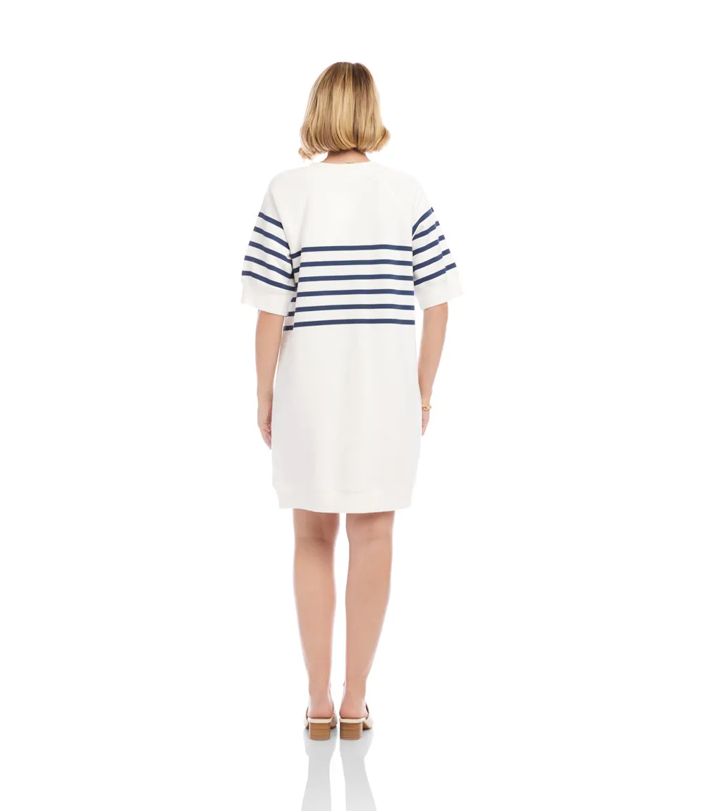 Stripe Raglan Sleeve Dress sold by Karen Kane product image thumbnail 5