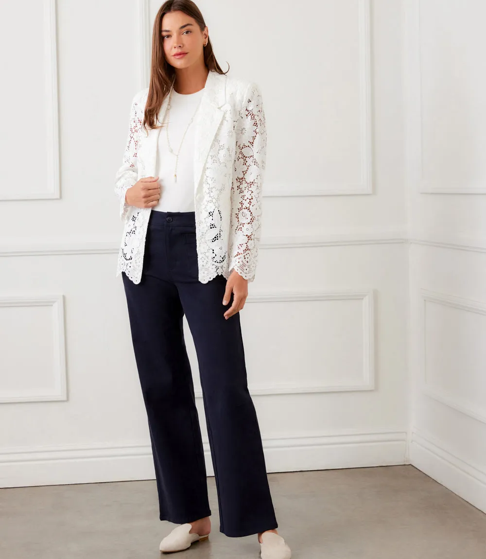 Petite Size Floral Lace Scallop Edge Blazer sold by Karen Kane product image thumbnail 2