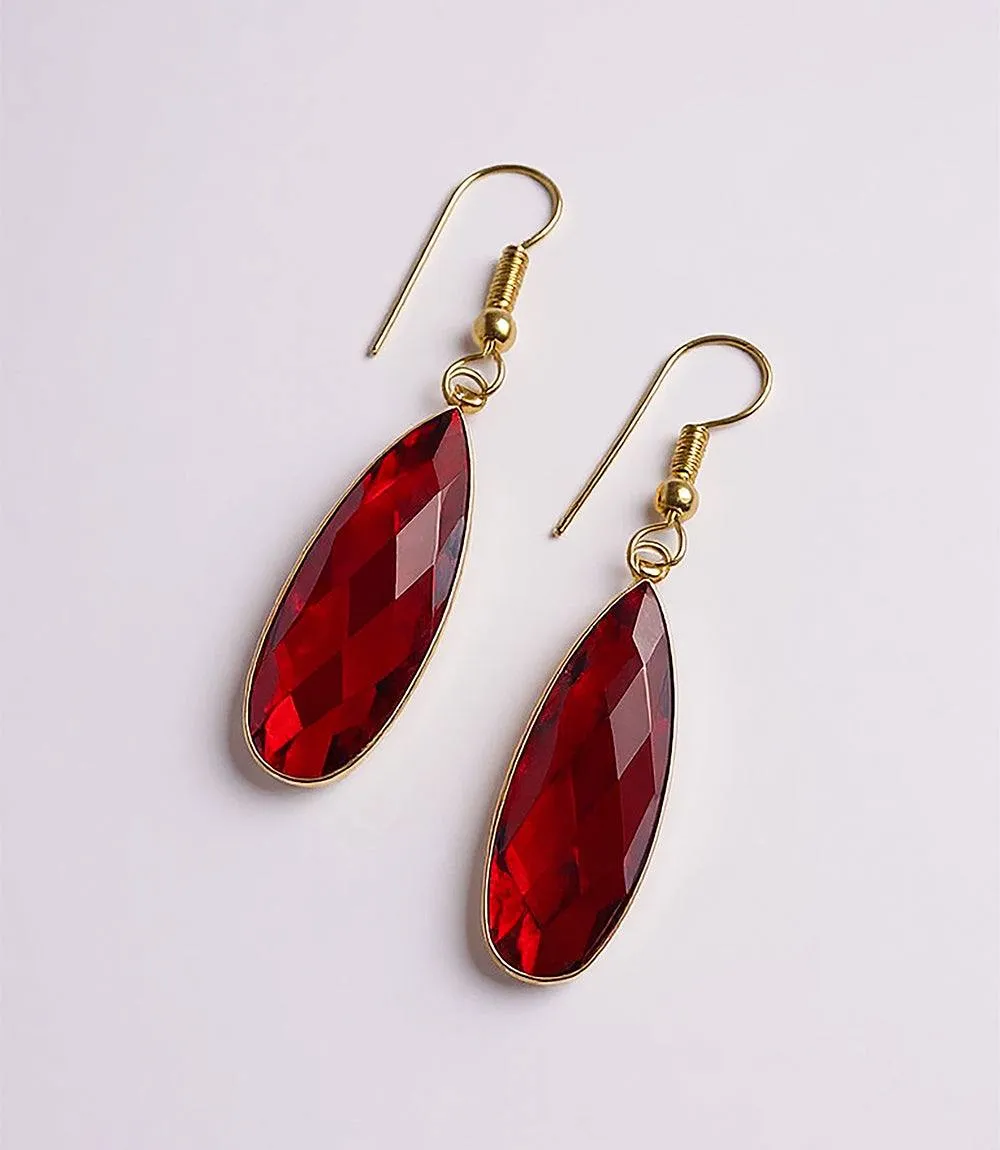 Ruby Quartz Earrings sold by Karen Kane product image thumbnail 2