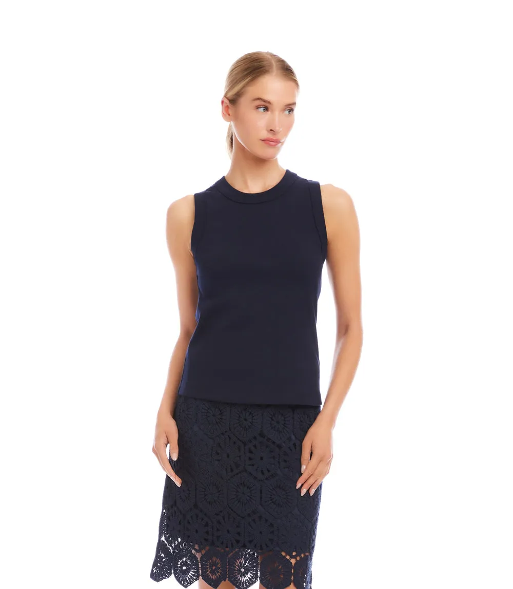 Ribbed Crewneck Tank sold by Karen Kane product image thumbnail 2