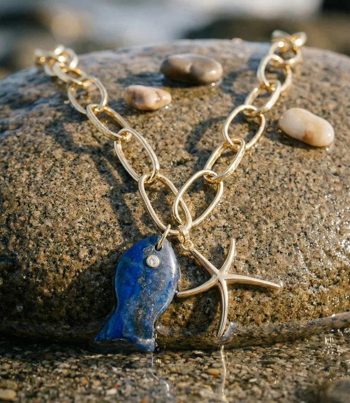 Under The Sea Necklace made by Karen Kane