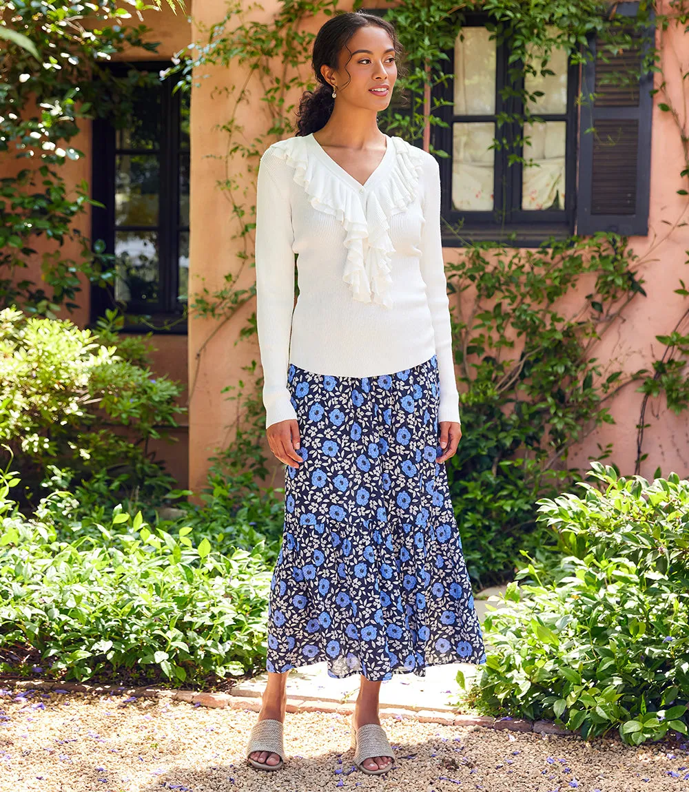 Front Slit Midi Skirt sold by Karen Kane product image thumbnail 2