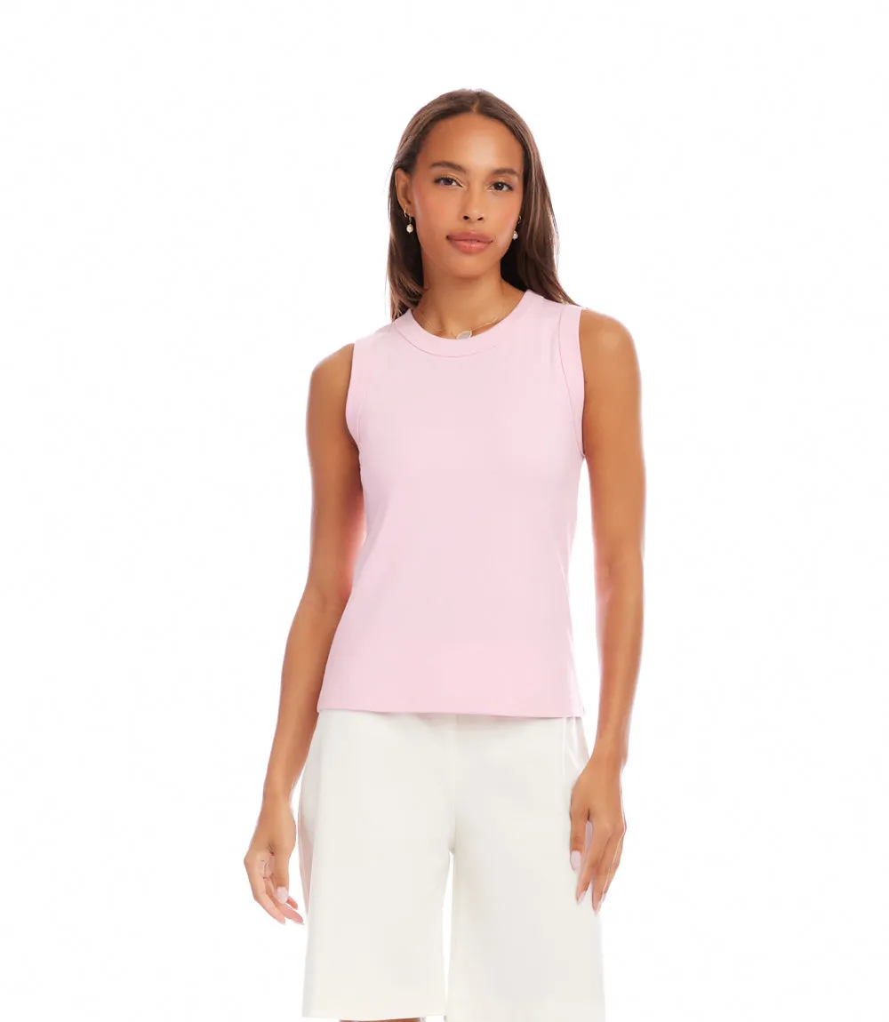 Ribbed Crewneck Tank sold by Karen Kane product image thumbnail 3