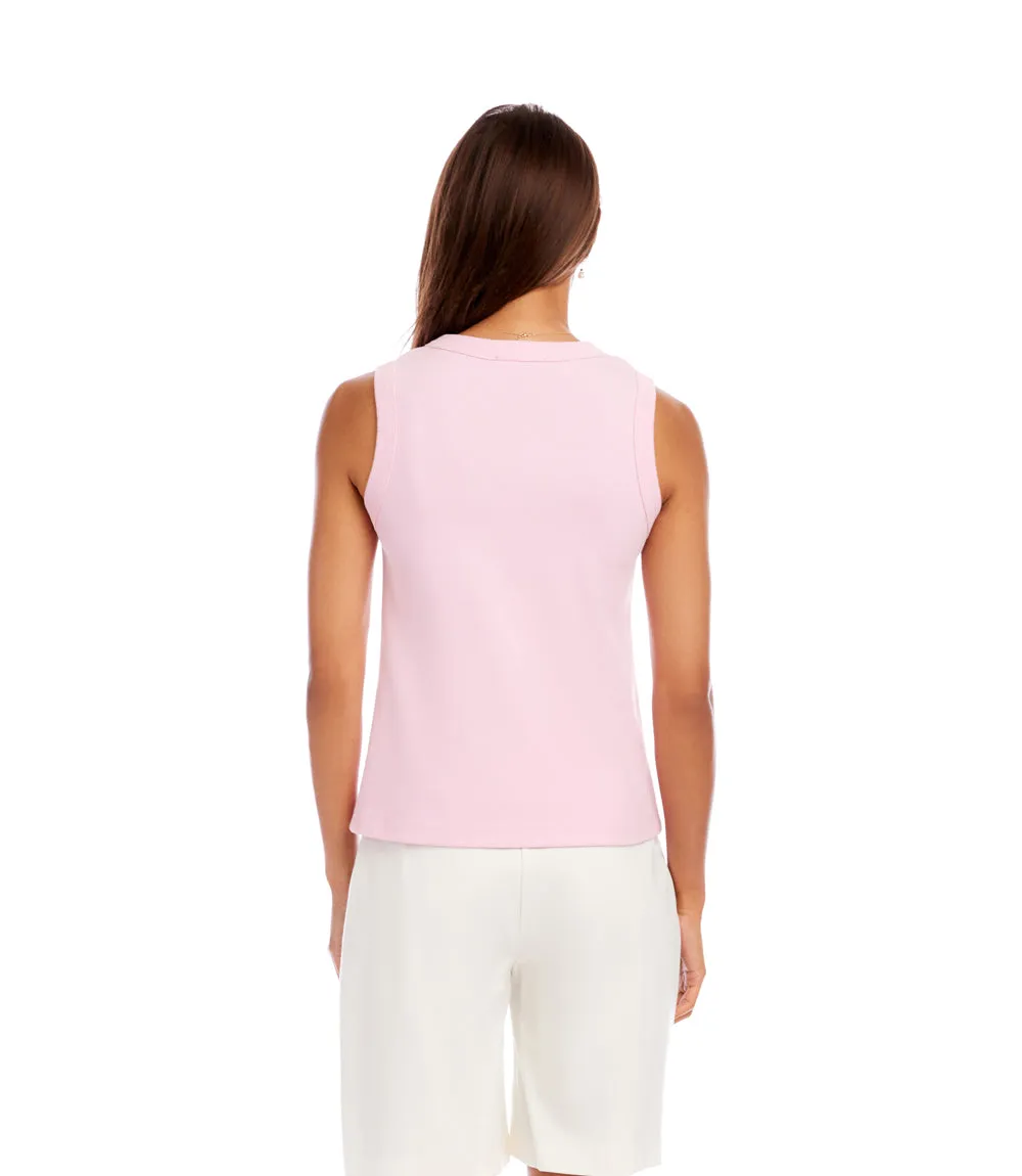 Ribbed Crewneck Tank sold by Karen Kane product image thumbnail 5