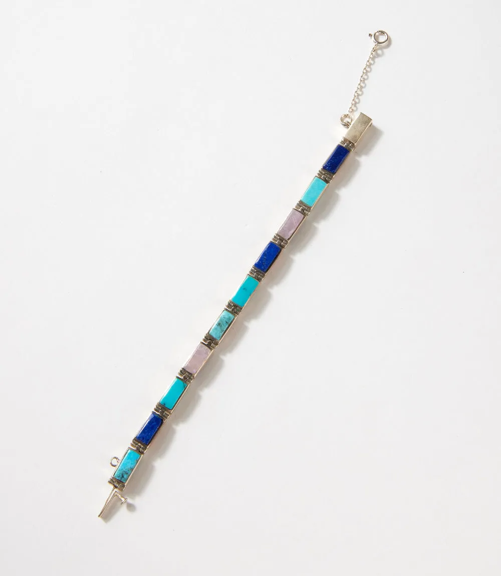Reversible Turquoise & Multi Color Link Bracelet sold by Karen Kane product image thumbnail 3